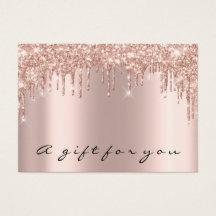 Certificado de regalo Drenajes Sparkly Gold Makeup