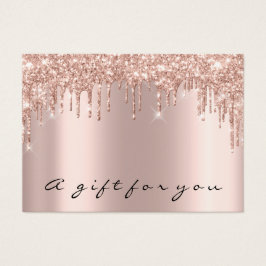 Certificado de regalo Drenajes Sparkly Gold Makeup