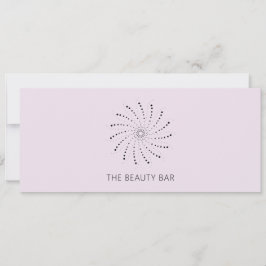 Certificado de regalo elegante con punto espiral d
