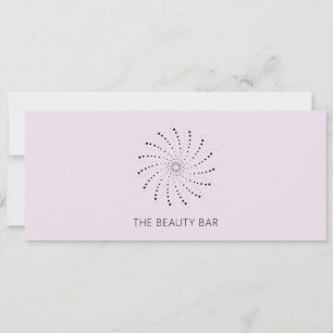 Certificado de regalo elegante con punto espiral d