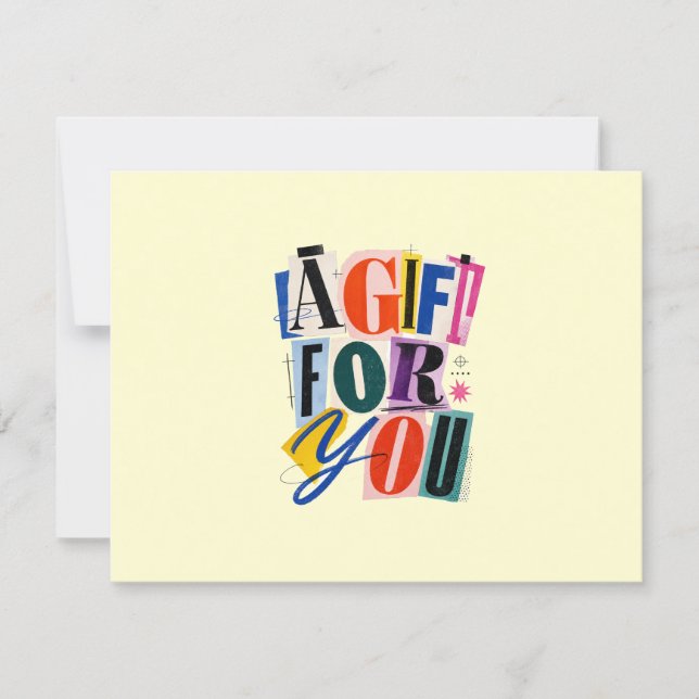 Certificado de regalo empresarial amarillo colorid (Anverso)
