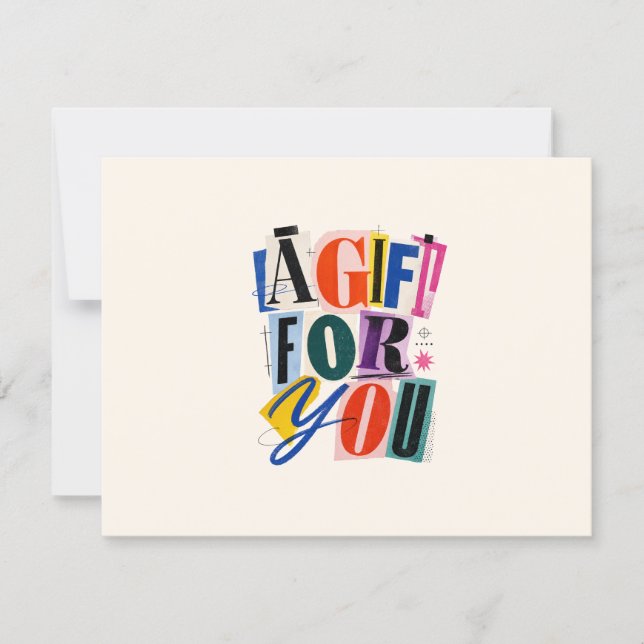 Certificado de regalo empresarial colorido (Anverso)
