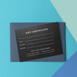 Certificado de regalo empresarial editable Agregar