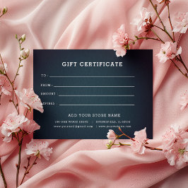 Certificado de regalo empresarial editable Agregar