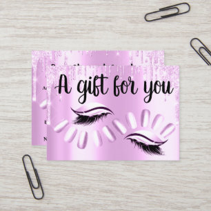 Certificado de regalo Estilo del pelo uñas estilis