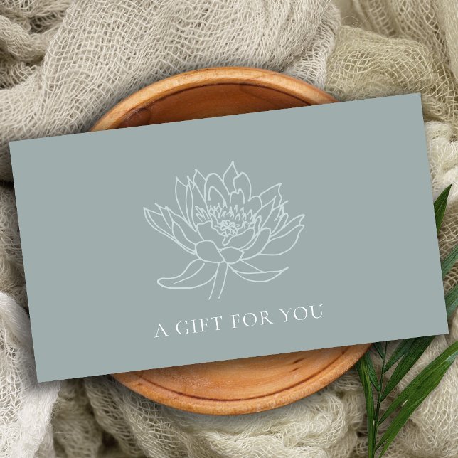 CERTIFICADO DE REGALO FLORAL AQUA AZUL DE ORO VERD (Subido por el creador)