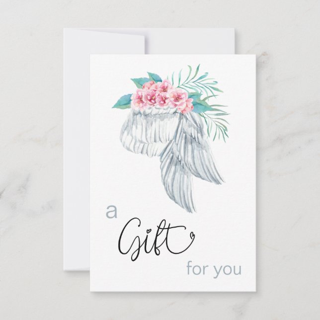 *~* Certificado de regalo Floral Bouquet Angel Win (Anverso)