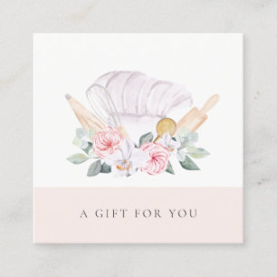 Certificado de Regalo Floral de Gorra de Chef de R