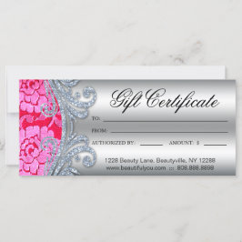 Certificado de regalo Floral Lace Nail Hair Salon