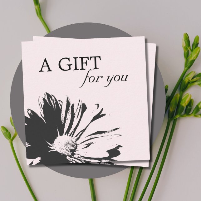 Certificado de regalo floral simple y elegante (Subido por el creador)