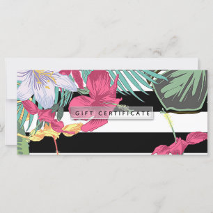 Certificado de Regalo Flores Tropicales Florales H