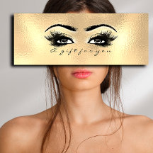 Certificado de regalo Glass Gold Lashes Maquillaje
