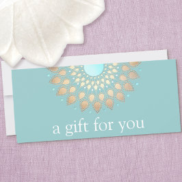 Certificado de regalo Gold Lotus Mandala Wellness