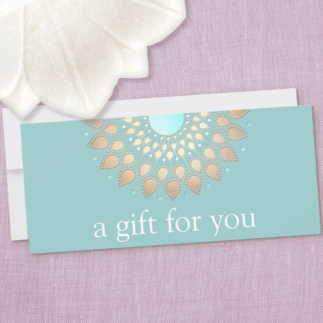 Certificado de regalo Gold Lotus Mandala Wellness (Subido por el creador)