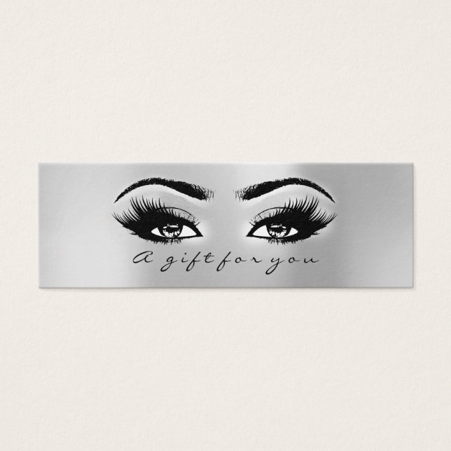 Certificado de regalo Gray Small! Artista de maqui (Frente)