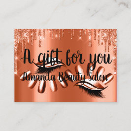 Certificado de regalo Hair Spa Nails Naranja Drip