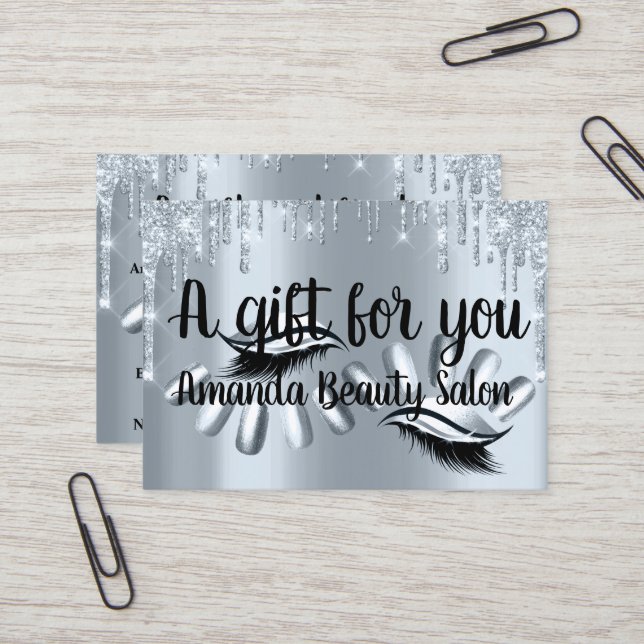 Certificado de regalo Hair Spa Nails Perforaciones (Anverso/Reverso In Situ)