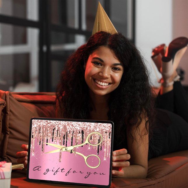 Certificado de regalo Hairdresser Hairstylist Pink (Gift Certificate Hairdresser Hairstylist Pink )