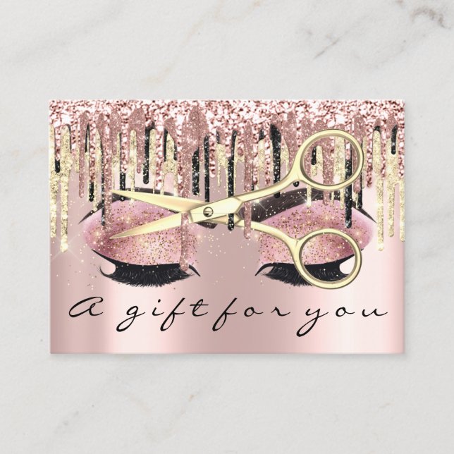 Certificado de regalo Hairdresser Makeup Lash Micr (Anverso)