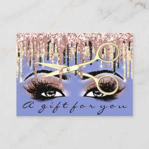 Certificado de regalo Hairdresser Rosa Blue Gold M