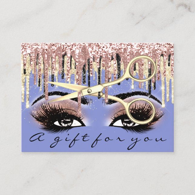 Certificado de regalo Hairdresser Rosa Blue Gold M