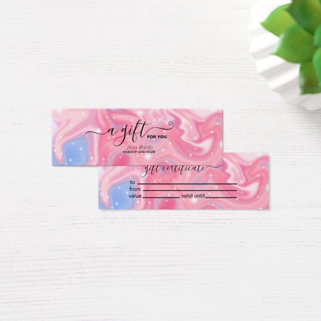 Certificado de regalo holográfico de esparkle irla (Escritorio)