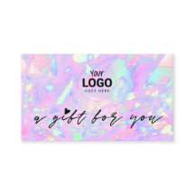 certificado de regalo inspirado en tu logo opalo r