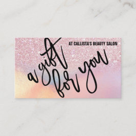 Certificado de regalo irlandés purpurina