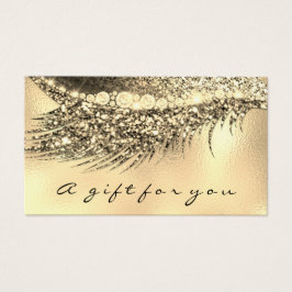 Certificado de regalo Maquillaje de oro metálico L