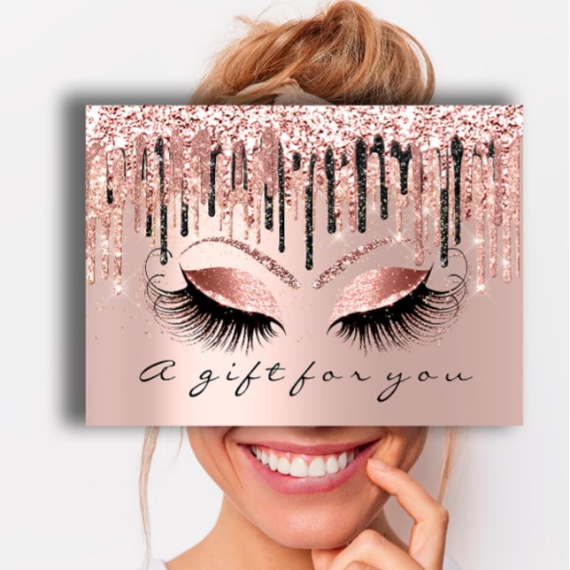 Certificado de regalo Maquillaje Lash Hair Nails R (Gift Certificate Makeup Lash Hair Nails Eyes Rose)
