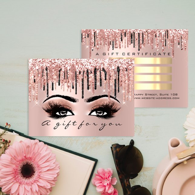 Certificado de regalo Maquillaje Microblando de pe (Gift Certificate Makeup Eyelash Hair Microblading)