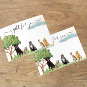 Certificado de regalo Mascota de entrenamiento de