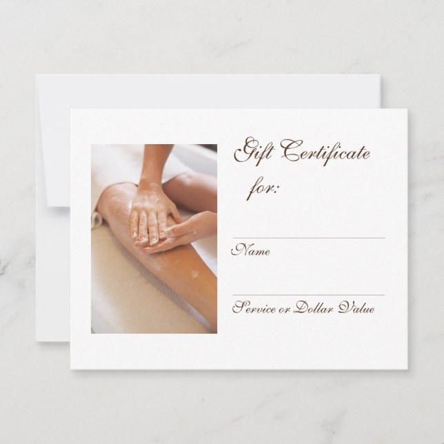 Certificado de regalo masivo (Anverso)