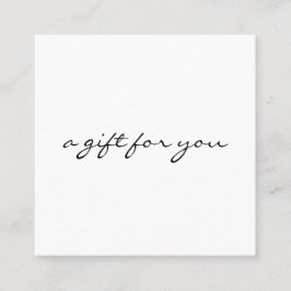 Certificado de regalo Minimalista de caligrafía