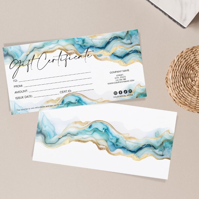 certificado de regalo minimalista moderno añadir l (Subido por el creador)