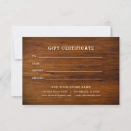 Certificado de regalo minimalista para empresas co