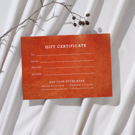 Certificado de regalo minimalista para empresas co