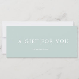 Certificado de Regalo Moderno