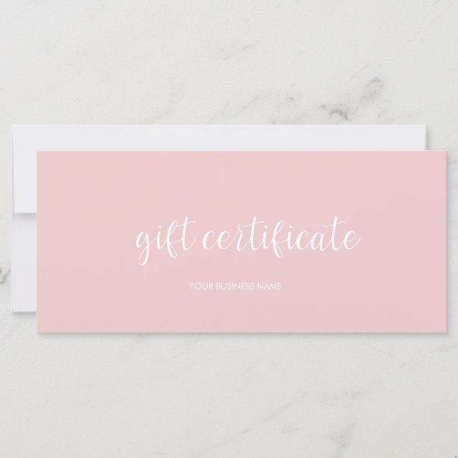 Certificado de regalo moderno (Anverso)