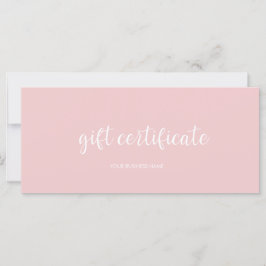 Certificado de regalo moderno