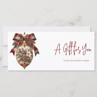 Certificado de regalo moderno