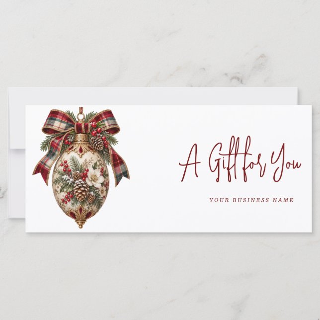 Certificado de regalo moderno (Anverso)
