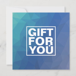 Certificado de regalo moderno de la plaza de la Ma