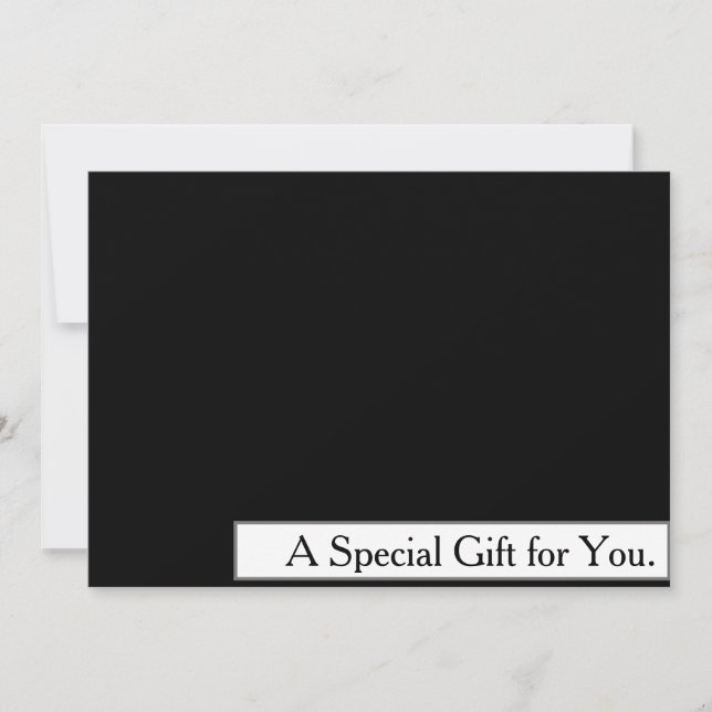 Certificado de regalo moderno Guay Faux Silver Str (Anverso)
