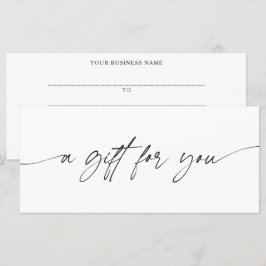 Certificado de regalo moderno para ti