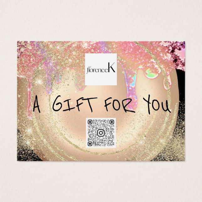 Certificado de regalo Nails Gold Makeup Dris Códig