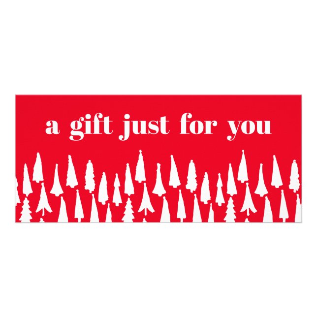 Certificado de regalo navideño para árboles de Nav