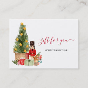 Certificado de regalo navideño para navidades