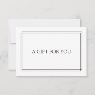 Certificado de regalo negro de la Marina de moda R