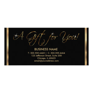 Certificado de regalo - Negro y oro